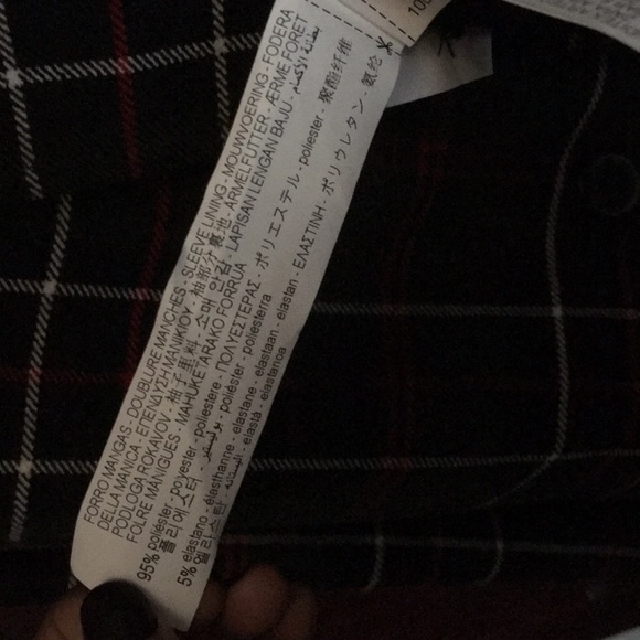 Zara Plaid Double-Breasted Blazer - Picture 7 of 8